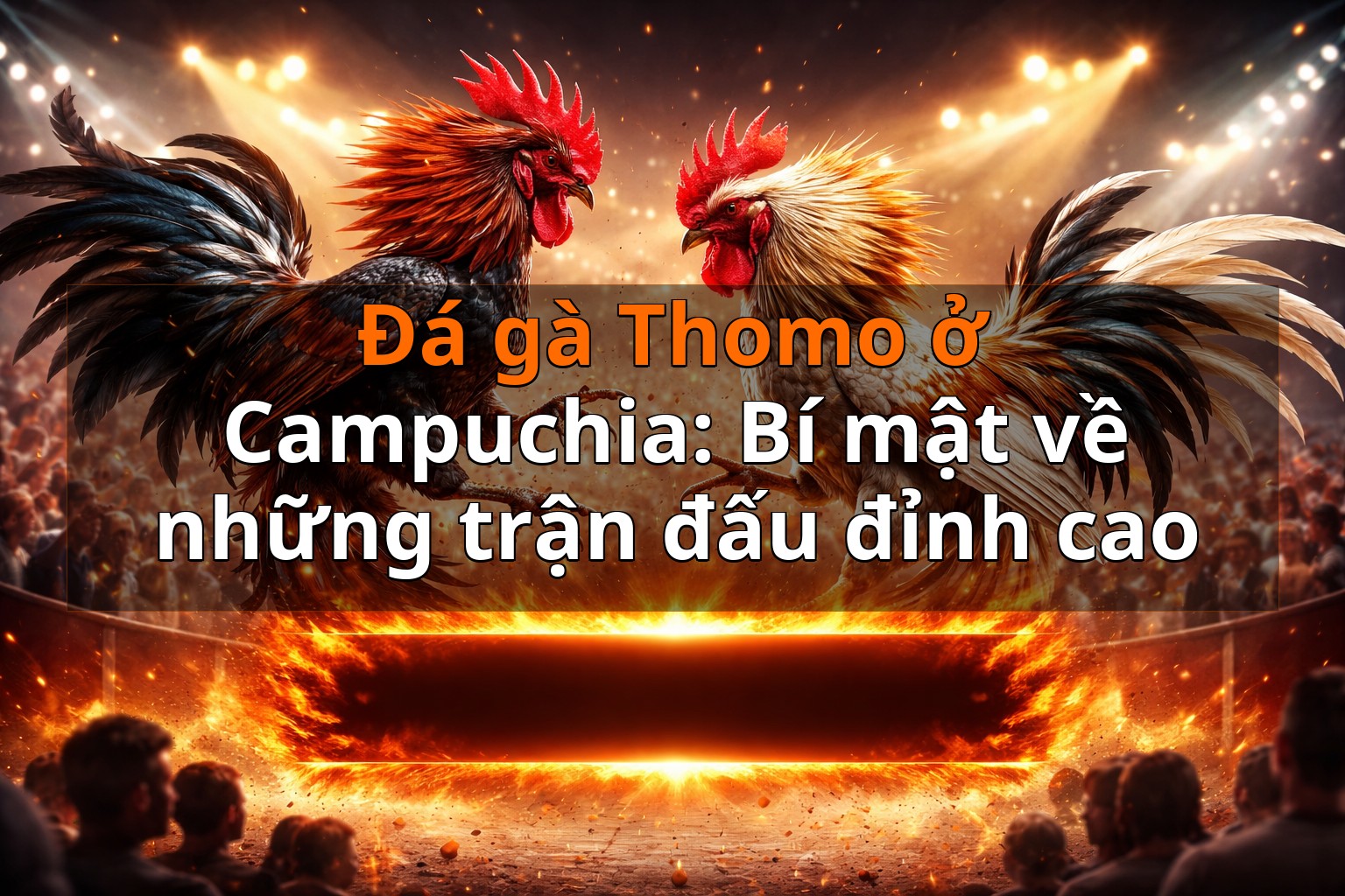Đá gà Thomo ở Campuchia: Bí mật về những trận đấu đỉnh cao
