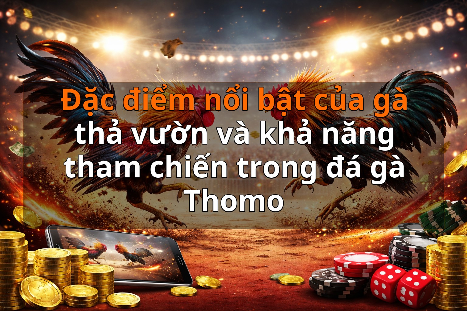 Đặc điểm nổi bật của gà thả vườn và khả năng tham chiến trong đá gà Thomo