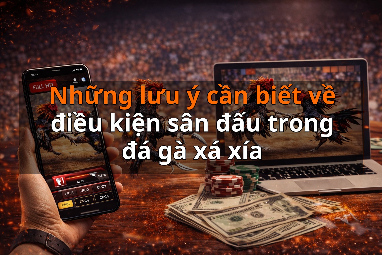 Những lưu ý cần biết về điều kiện sân đấu trong đá gà xá xía