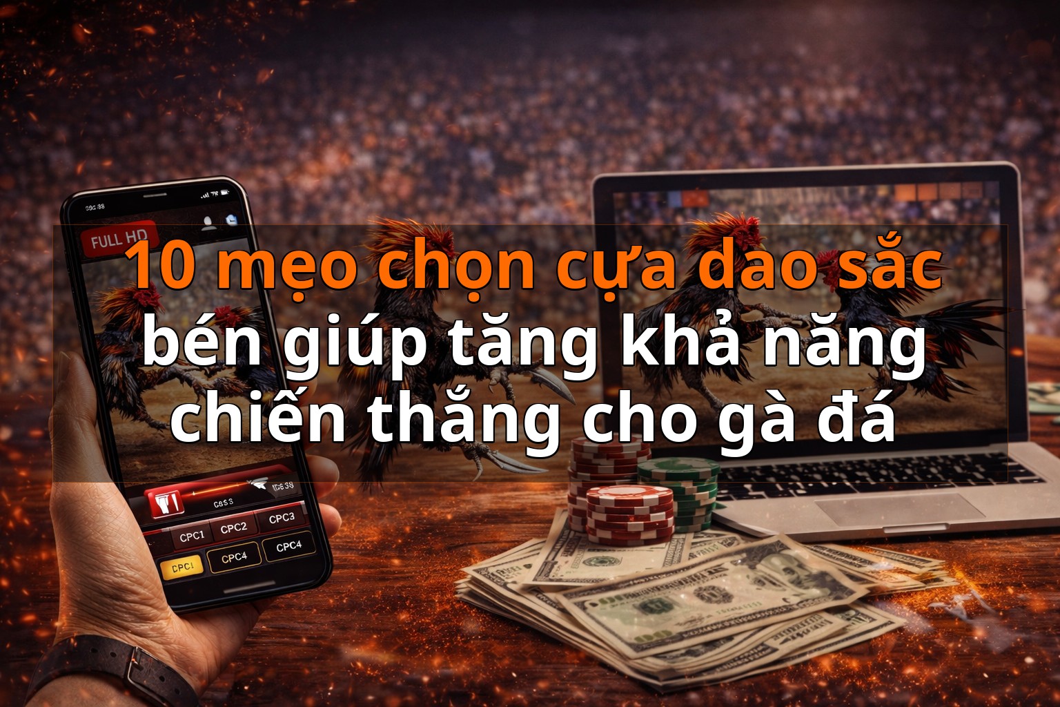 10 mẹo chọn cựa dao sắc bén giúp tăng khả năng chiến thắng cho gà đá