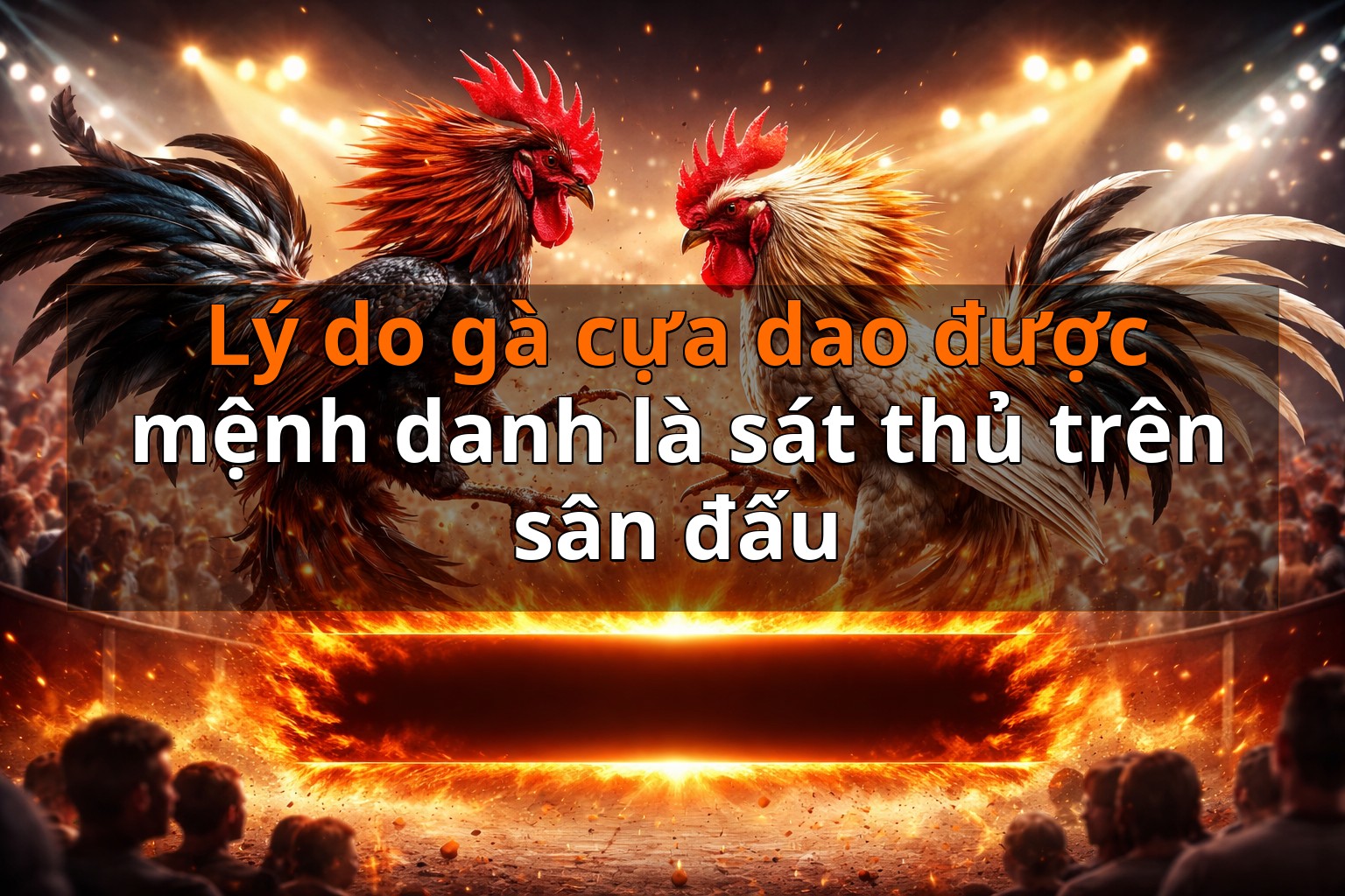 Lý do gà cựa dao được mệnh danh là sát thủ trên sân đấu